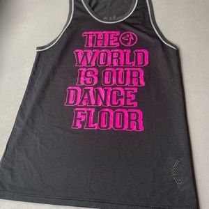 Zumba “The world is our dance floor” jersey top